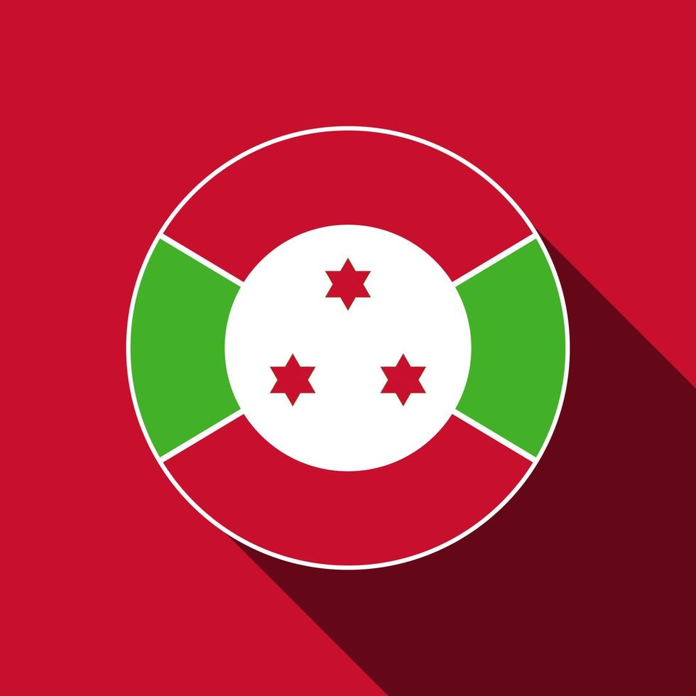 Country Burundi. Burundi flag. Vector illustration.