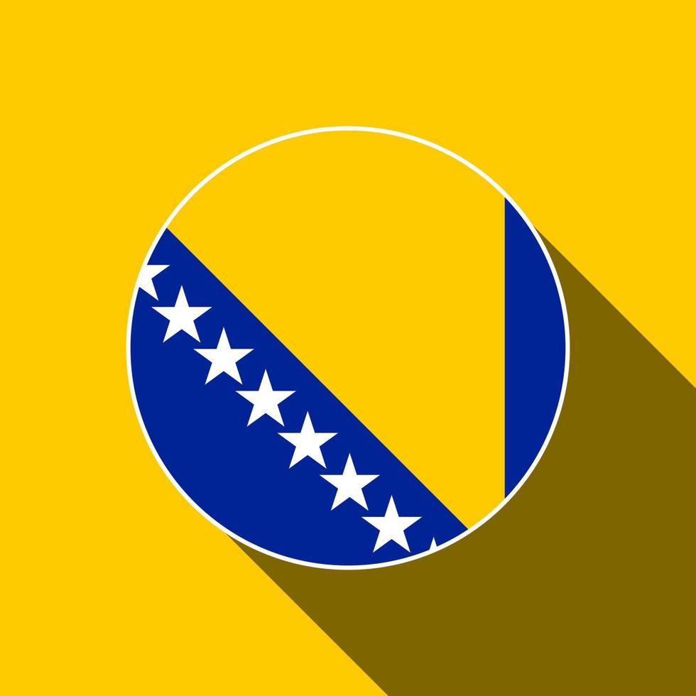 país bosnia y herzegovina. bandera de bosnia y herzegovina. ilustración vectorial vector