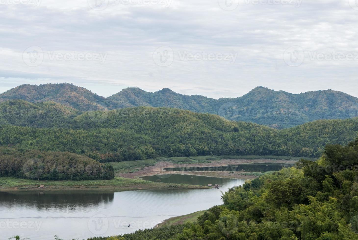 Small lake of the reservoir. photo