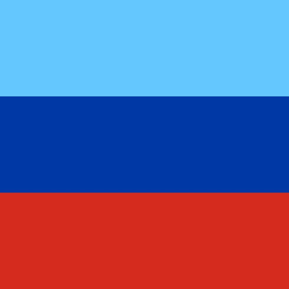 Luhansk Republic flag, official colors. Vector illustration.