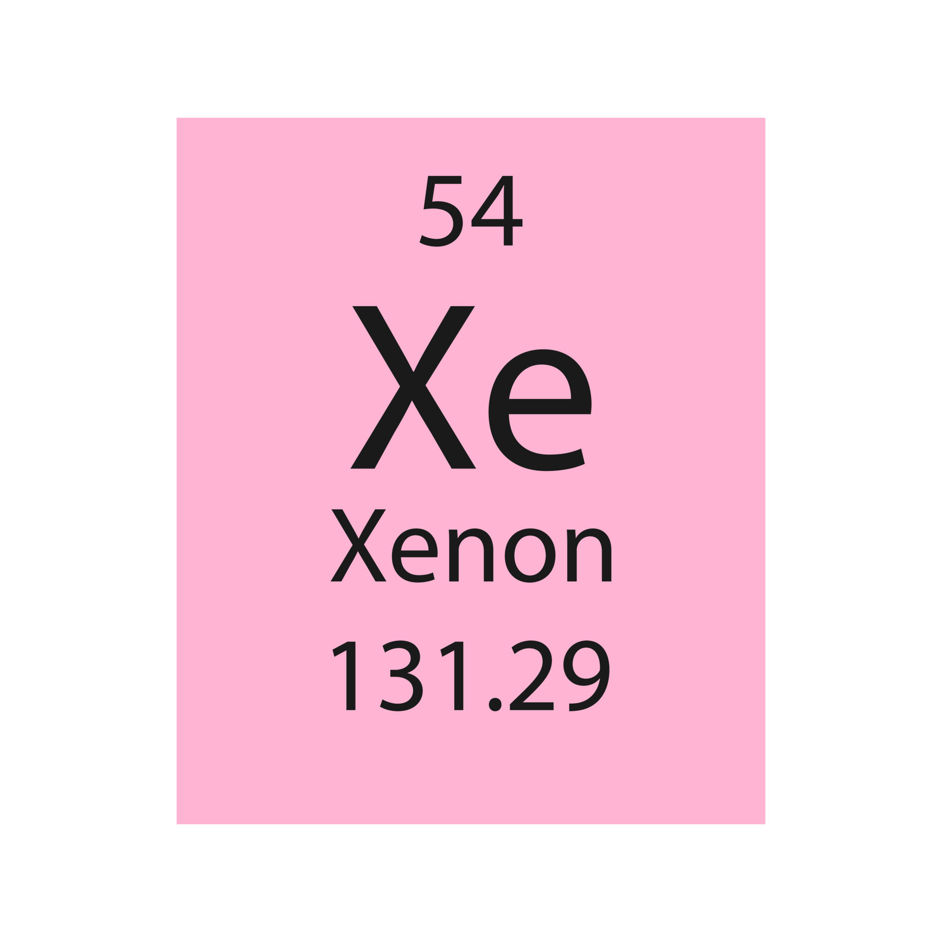 Xenon Symbol. Chemical Element Grafik Von DG-Studio · Creative Fabrica