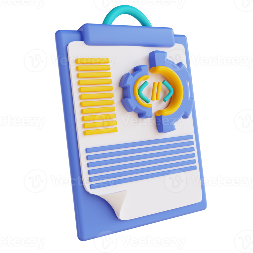 3D illustration code portfolio png