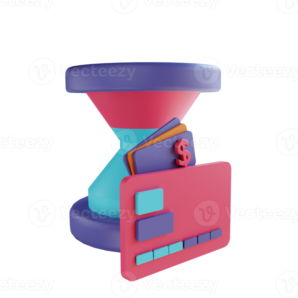 3D illustration transaction history png
