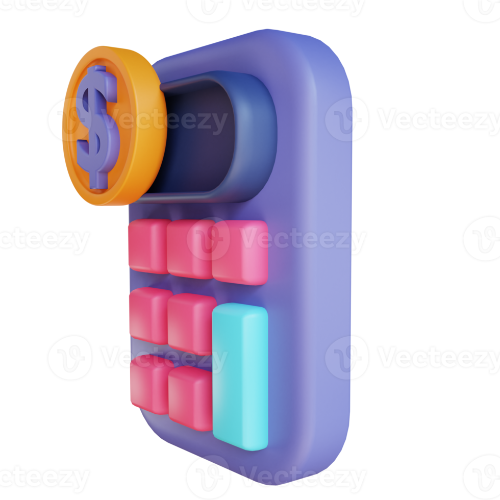 3D illustration calculator png