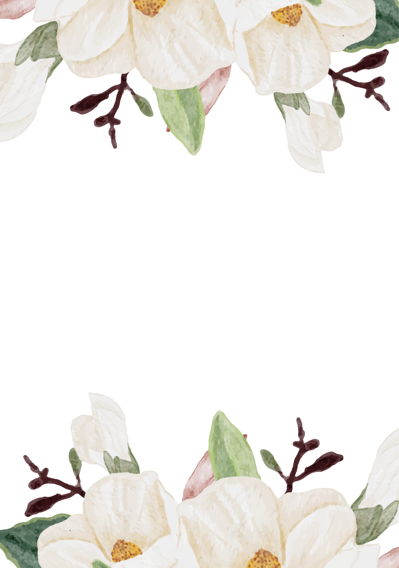 Magnólia Flor Aquarela PNG , Aquarela, Mão, Empate PNG Imagem para download  gratuito