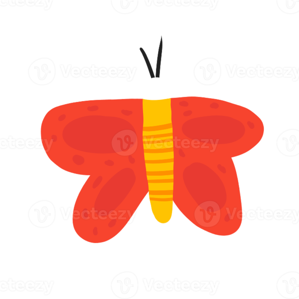 illustration d'insecte papillon png