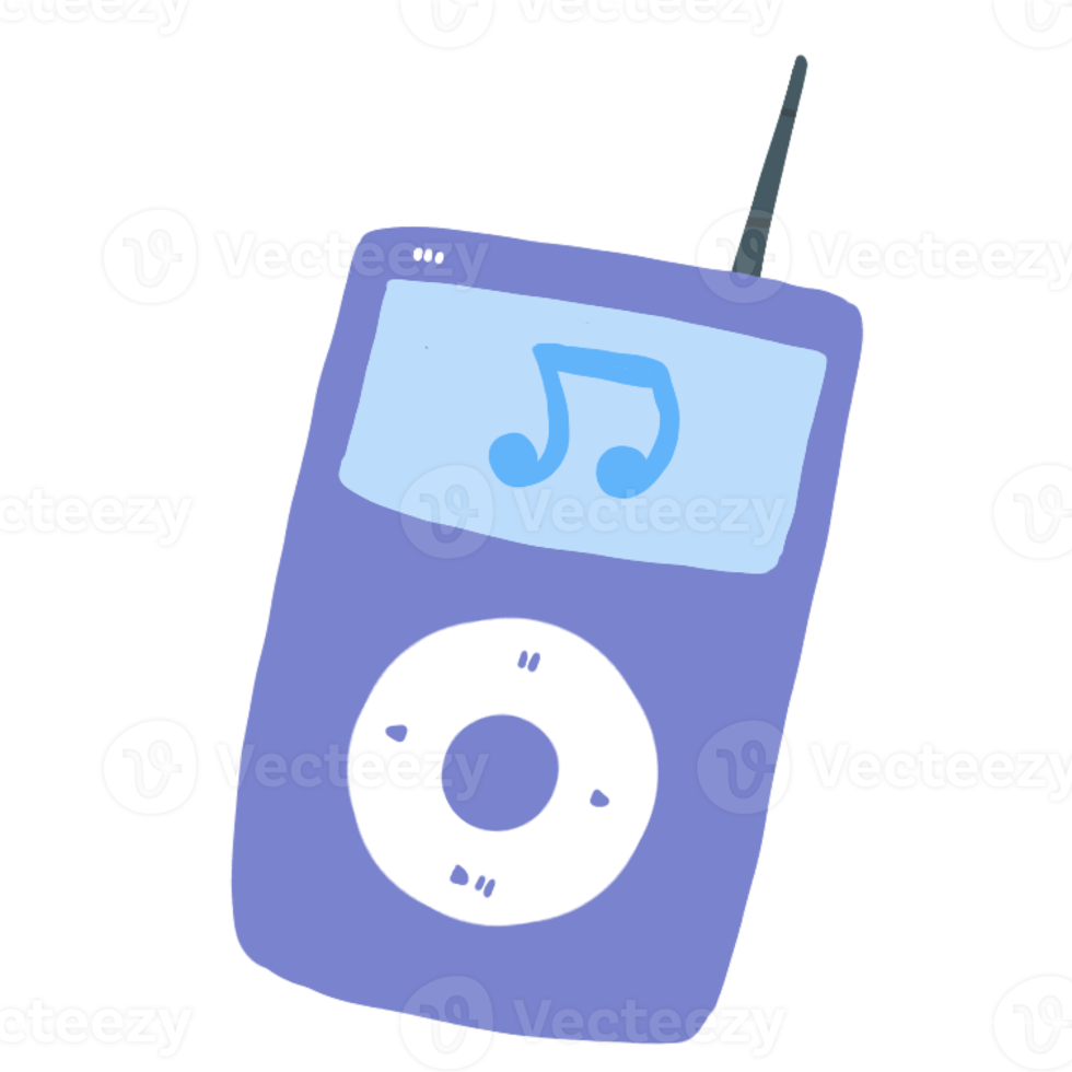 ilustração de mp3 player png