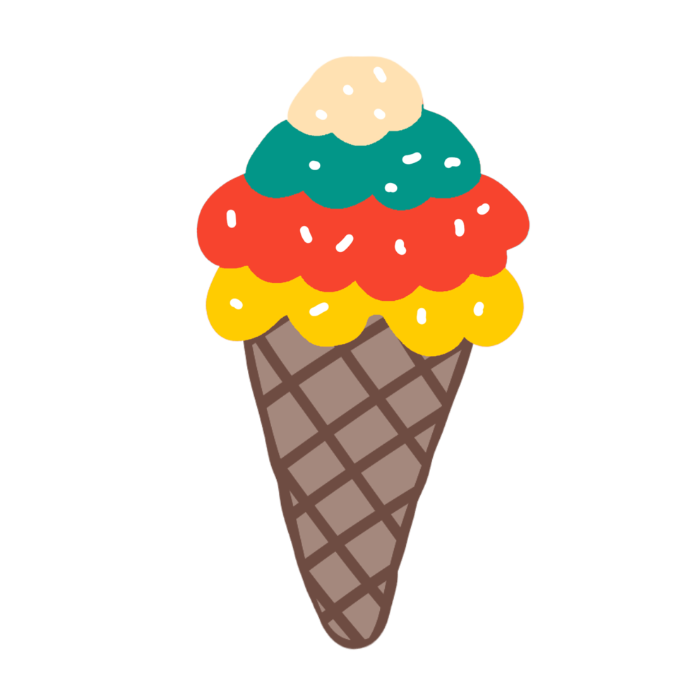 ilustración de helado png