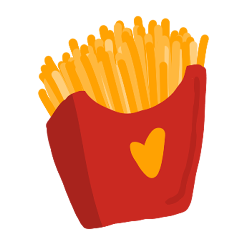 ilustração de batatas fritas png