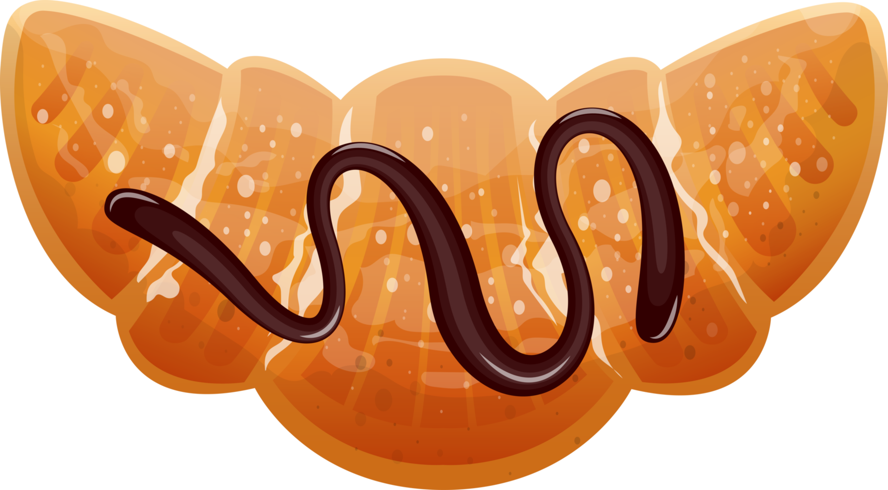 traditionelle französische croissant-clipart-designillustration png