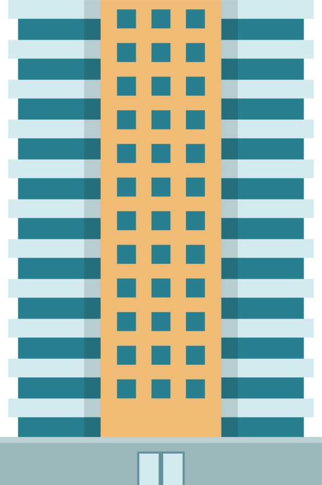 Skyscraper city buildings clipart design illustration png