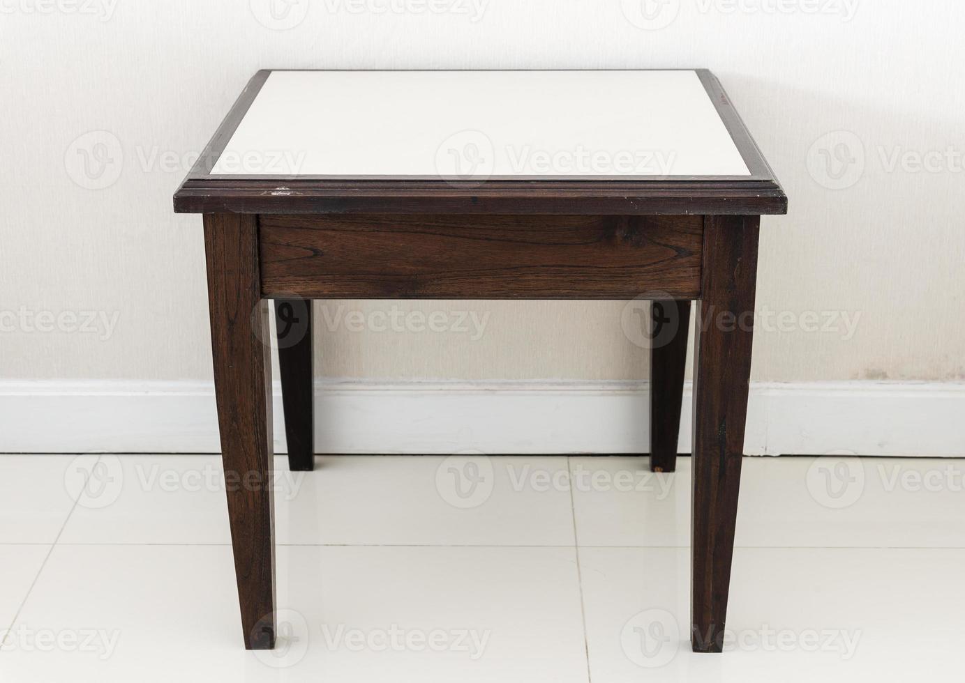 Small wooden table. photo