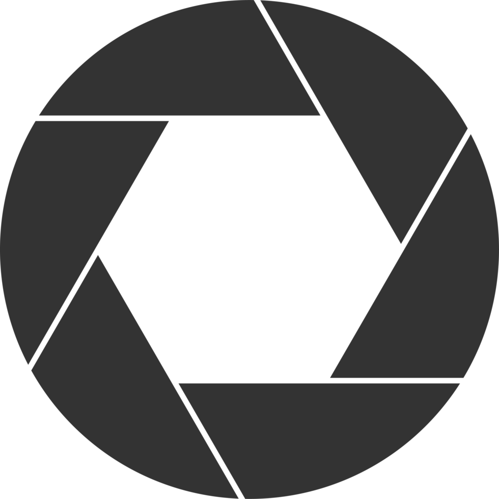 Camera shutter aperture clipart design illustration png
