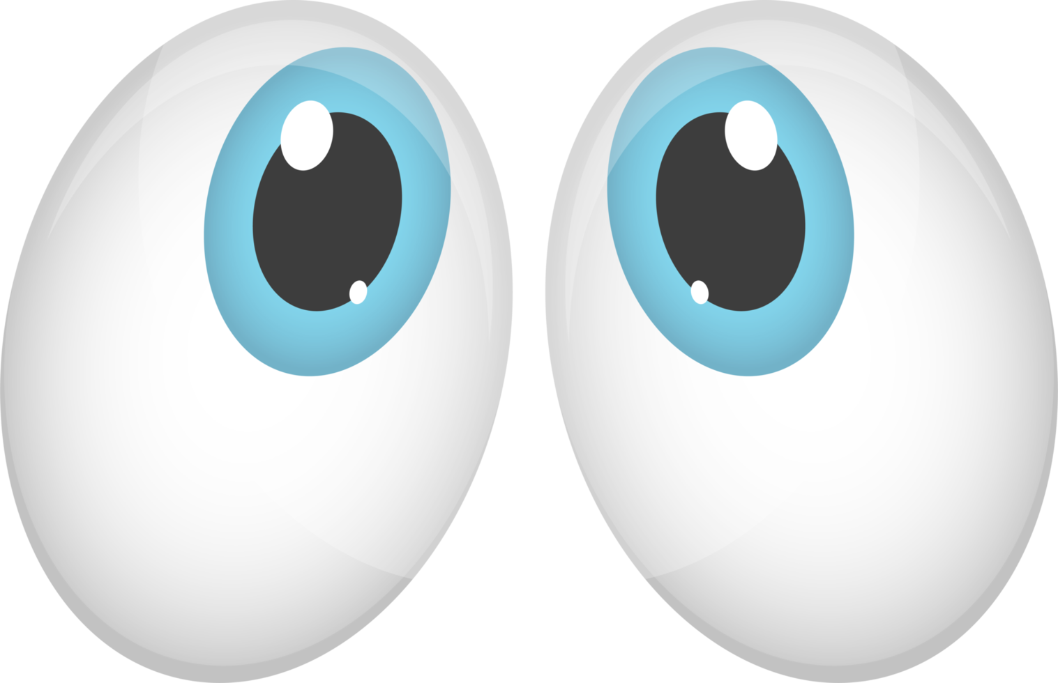 Cartoon eyes clipart design illustration png