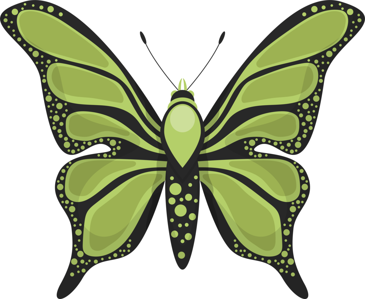 Ilustración de diseño de imágenes prediseñadas de mariposa png