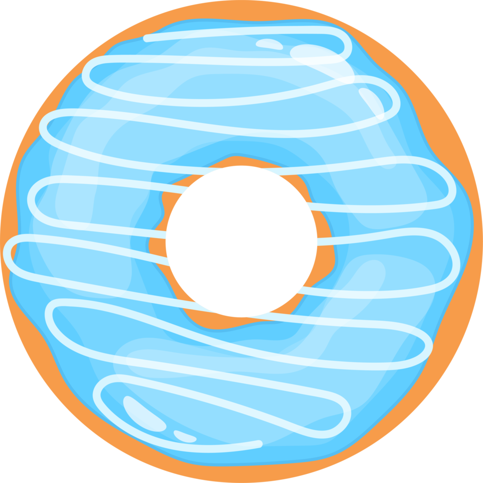 delicioso donut conjunto clipart diseño ilustración png