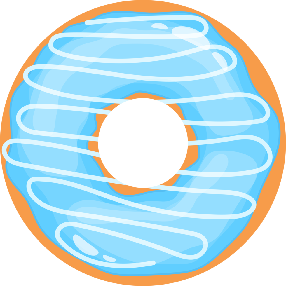 köstliche Donut-Set-Clipart-Design-Illustration png