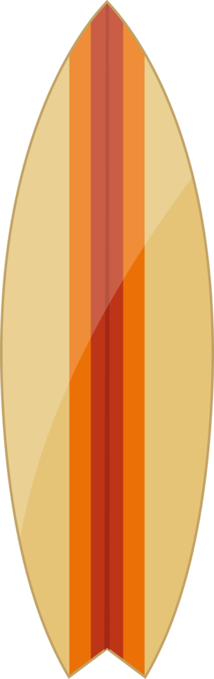 Surfboard clipart design illustration png