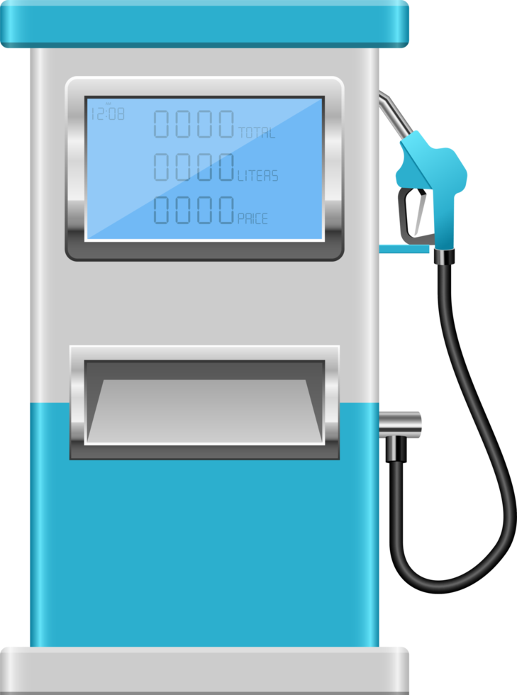 Gas pump clipart design illustration png
