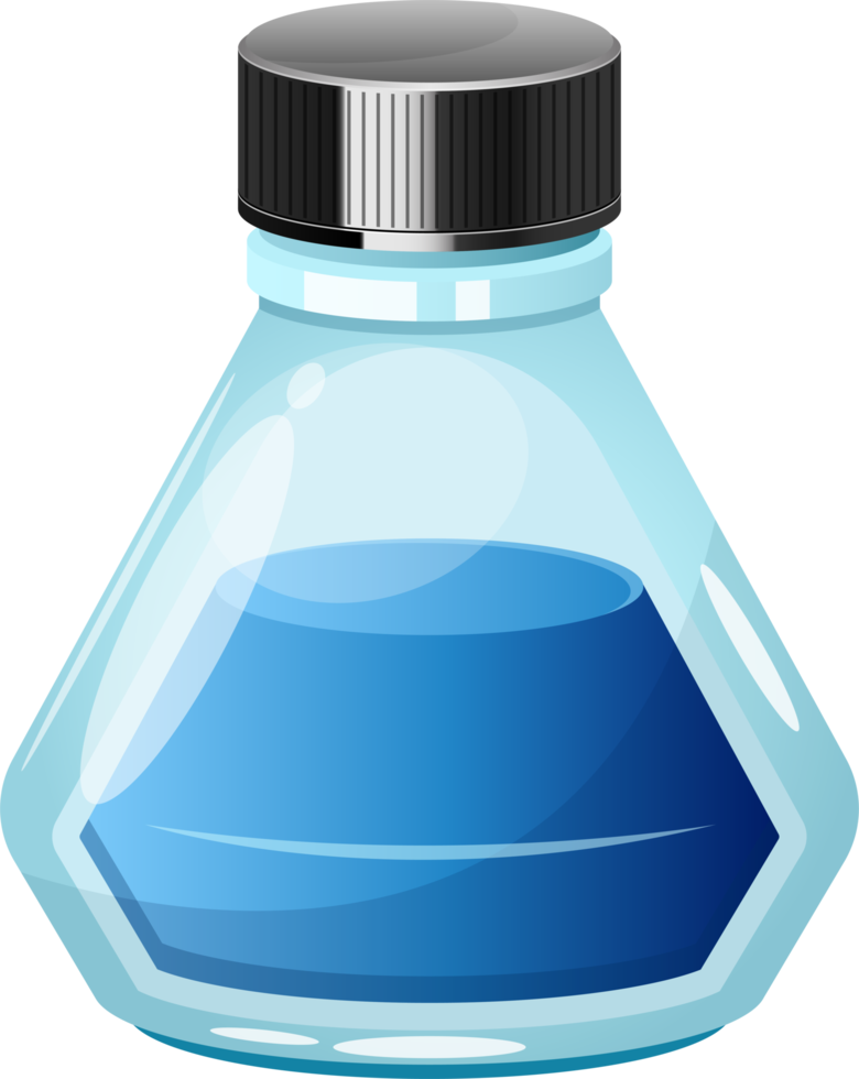 Ink bottle clipart design illustration png