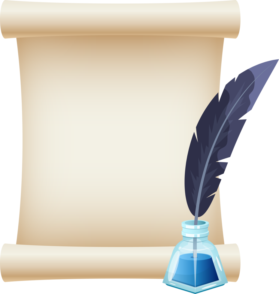 papier défilement clipart conception illustration png