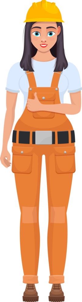 Woman worker clipart design illustration png