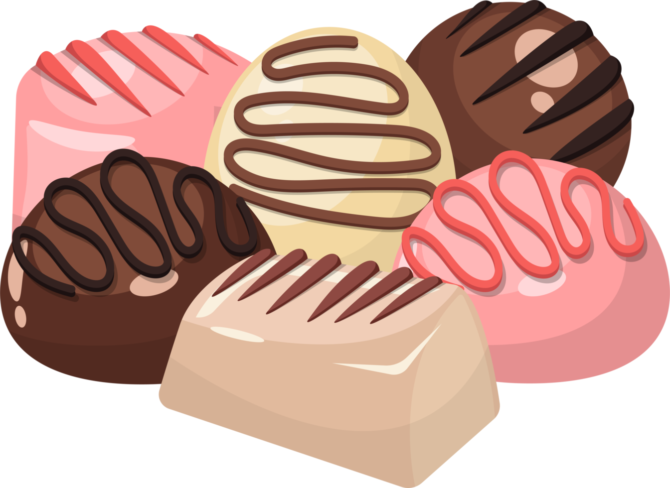 Chocolate candy clipart design illustration png