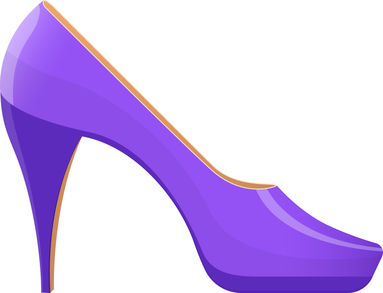 ilustração de design de clipart de sapatos de salto alto png