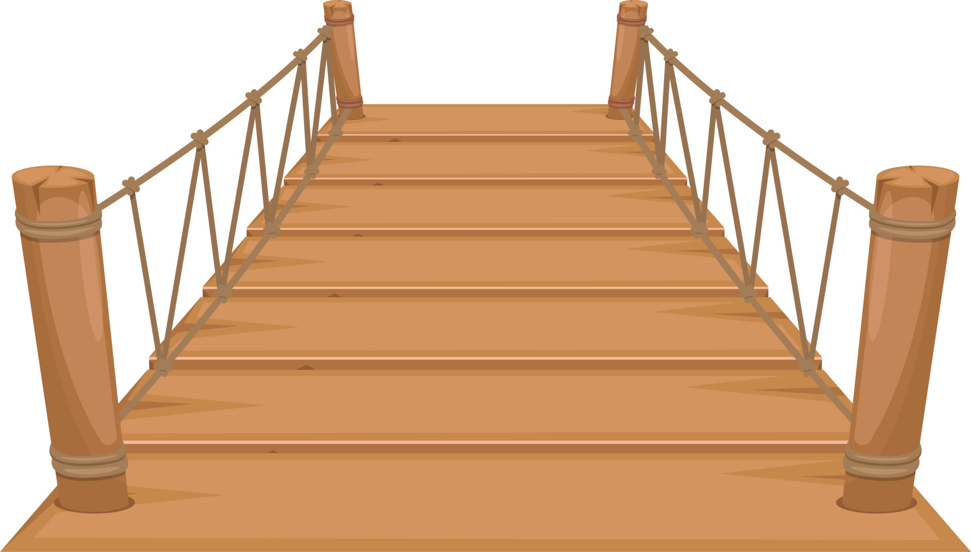 Wooden bridge clipart design illustration 9391668 PNG