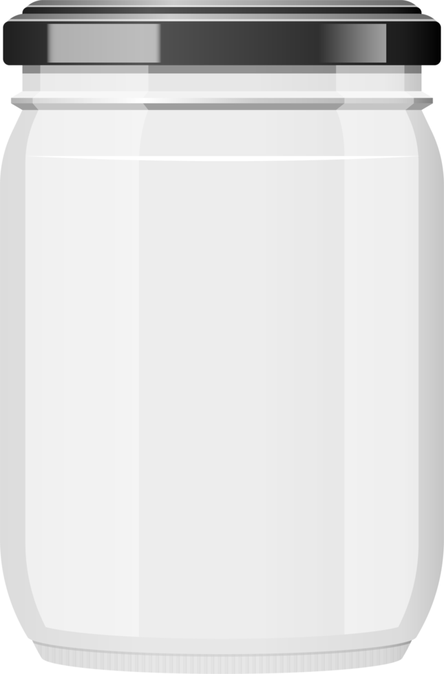 ilustração de design de clipart de frasco de vidro vazio png