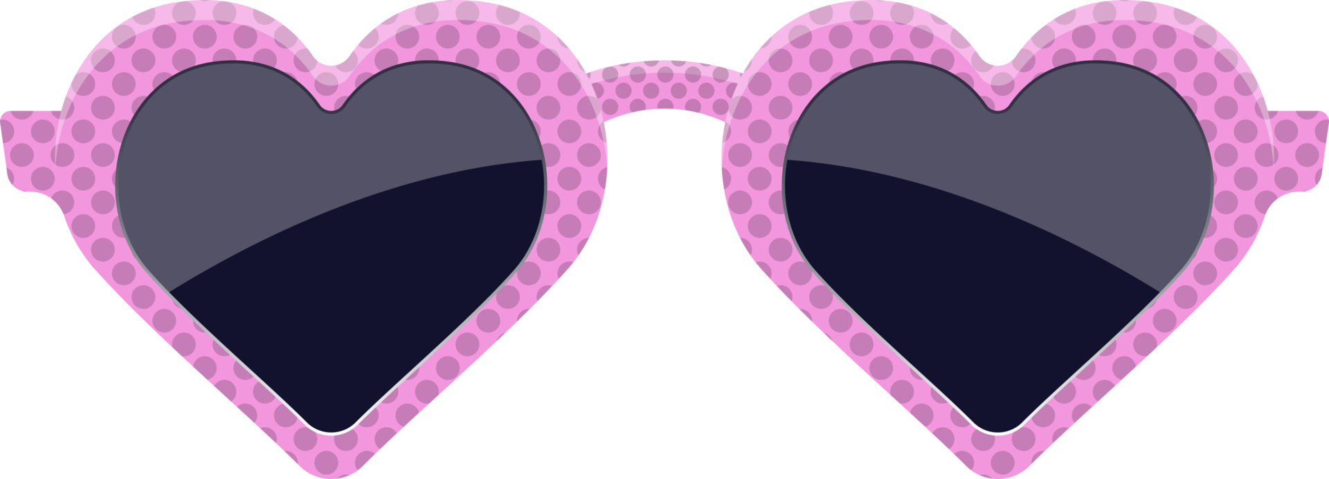 stijlvolle hart zonnebril clipart ontwerp illustratie png