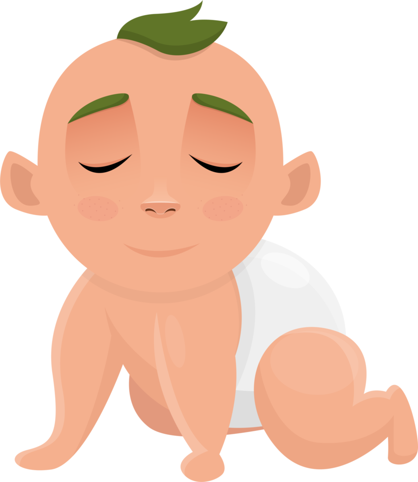 schattige baby clipart ontwerp illustratie png