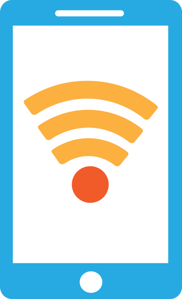 design de símbolo de sinal de ícone móvel de telefone png