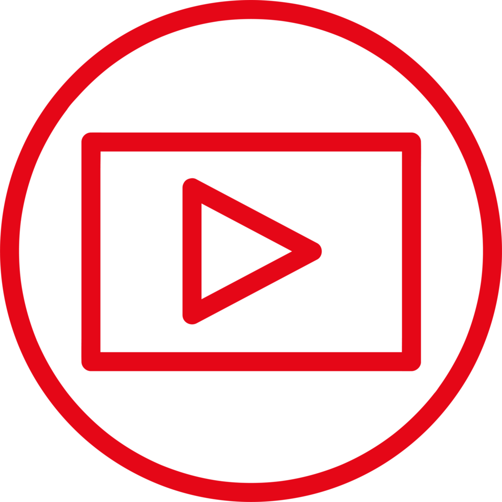 button video player icon sign design png