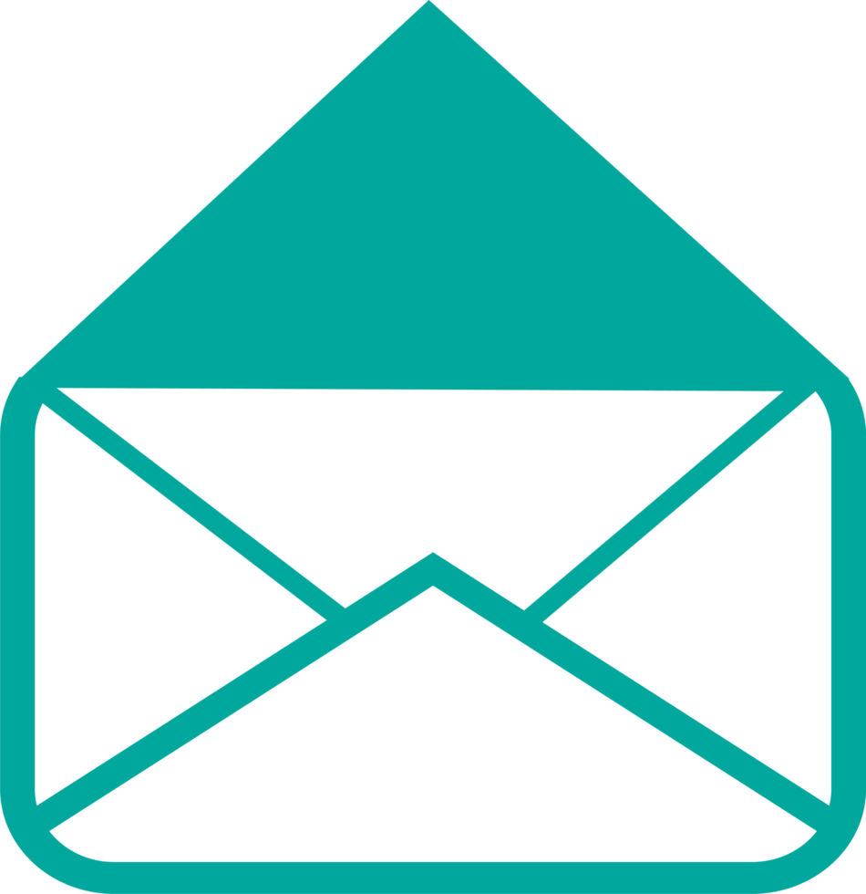 Email and mail icon sign symbol design png