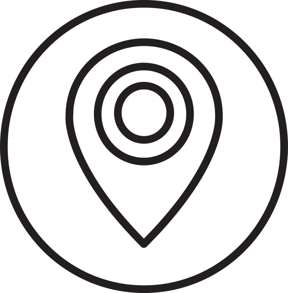 Pin Location icon sign symbol design png