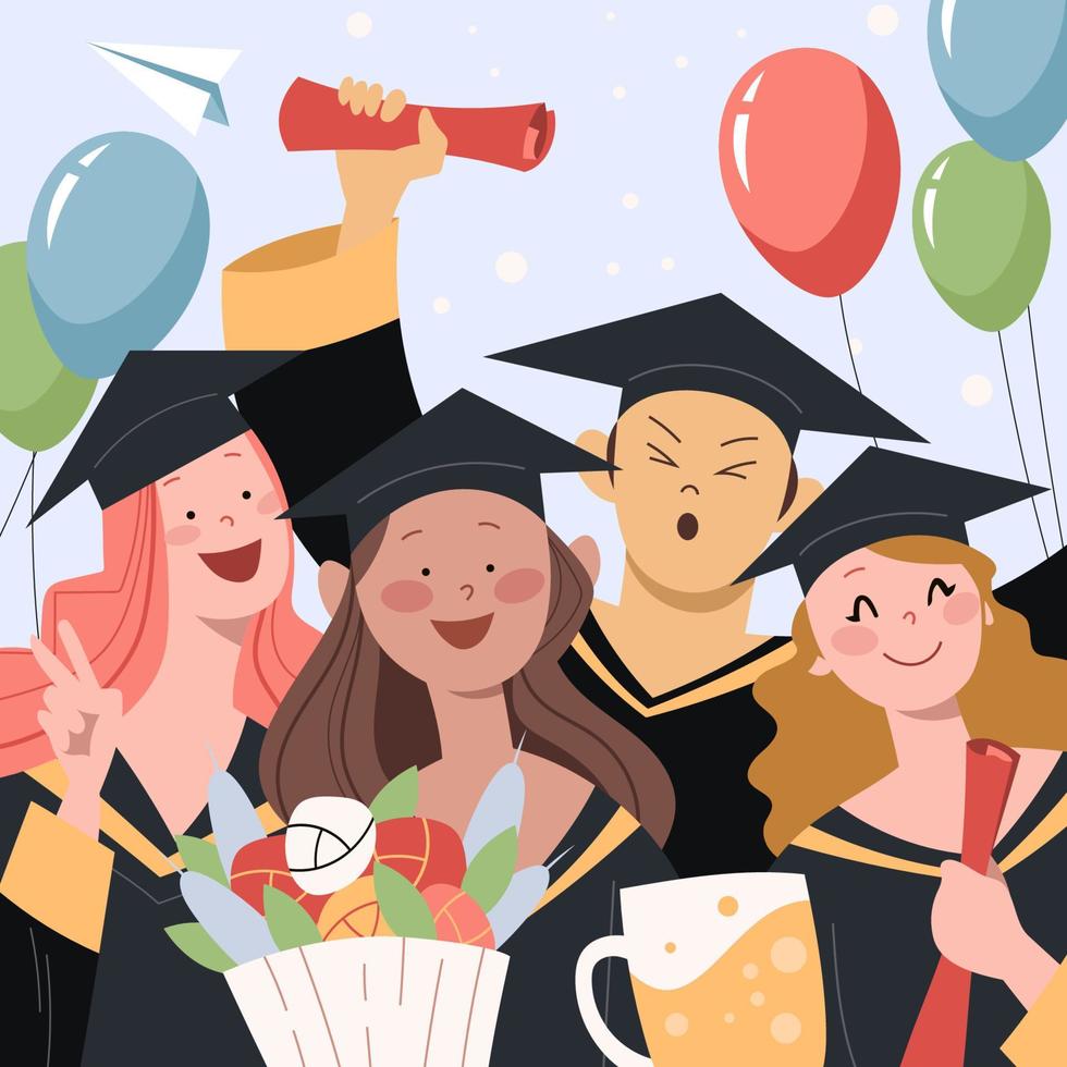 School Graduation Concept vector