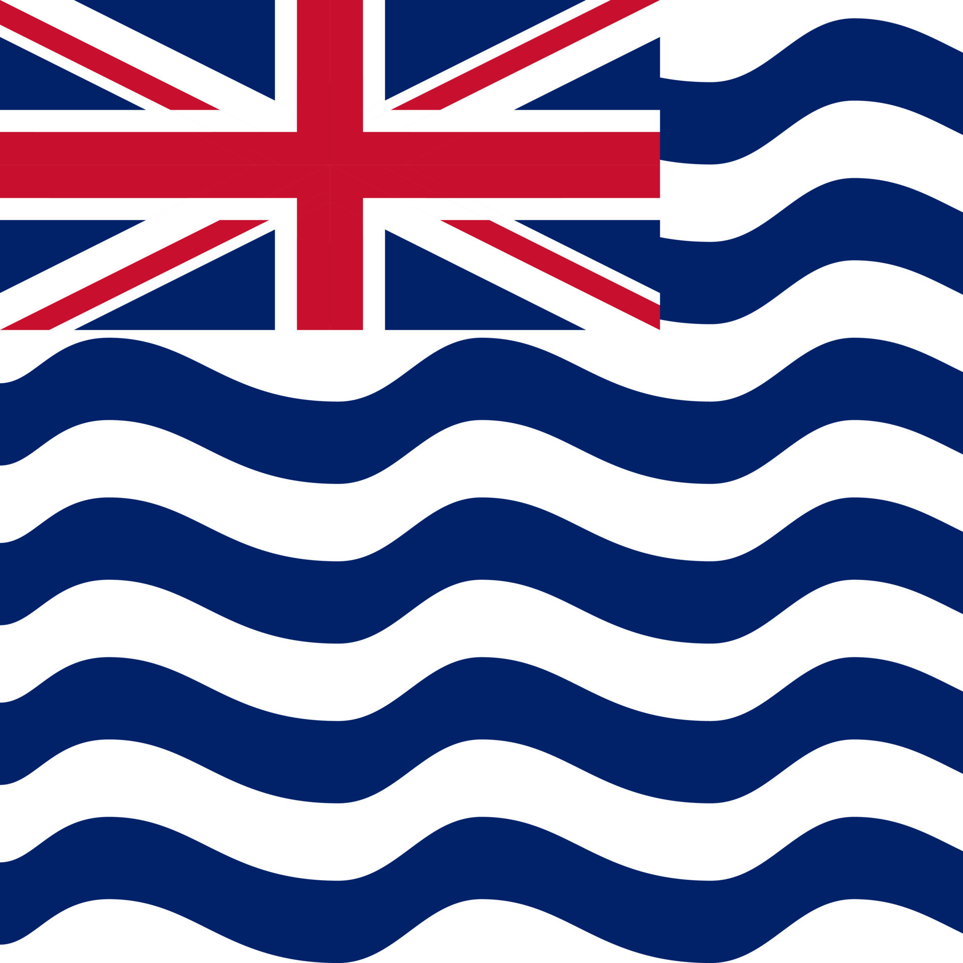 British indian ocean territory flag official colors vector