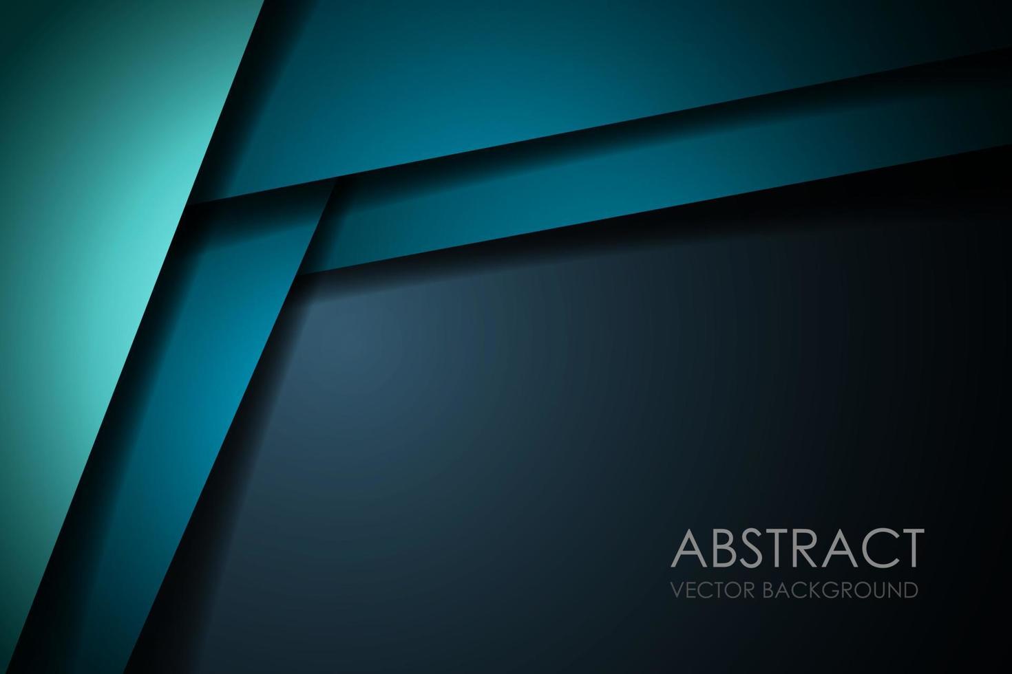 Green turquoise and Blue background vector overlap layer on dark space for background design EPS10 vector