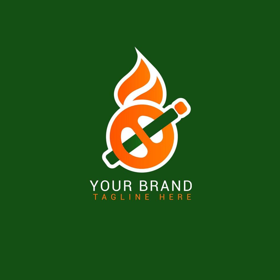 stop smoking logo no smoking sign symbol,  Vector