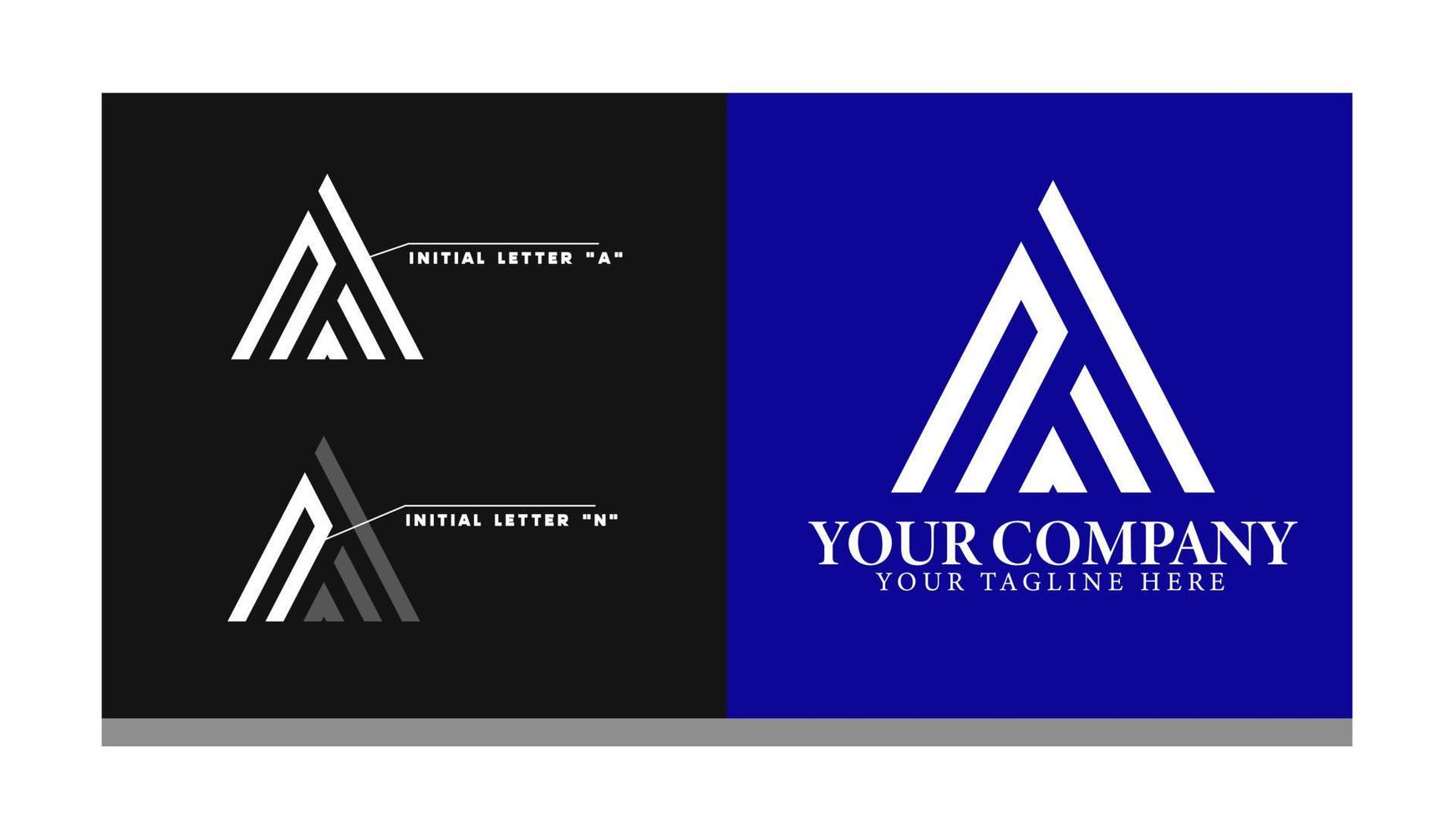 initial NA AN logo vector design template ,logo business.eps10