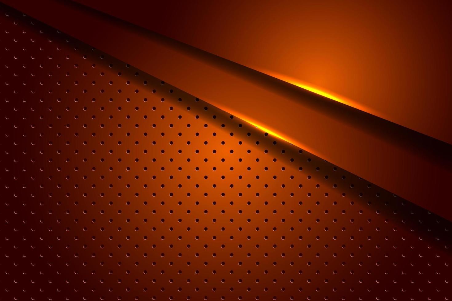 superposición naranja abstracta vectorial con fondo de línea de luz naranja vector