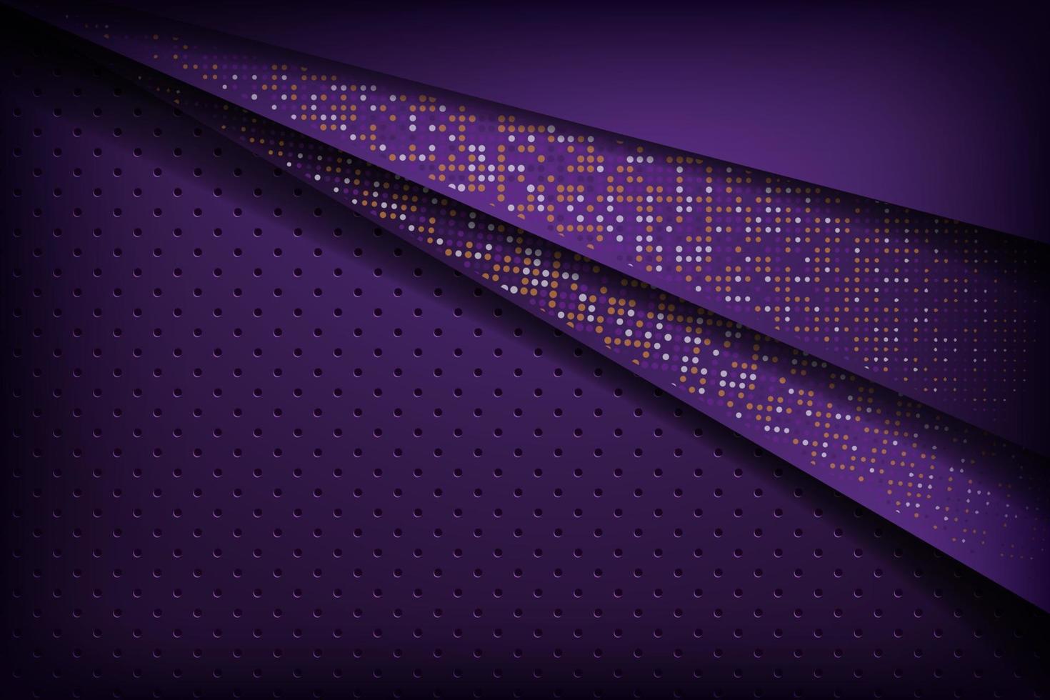 Dark abstract background purple with black overlap layers vector