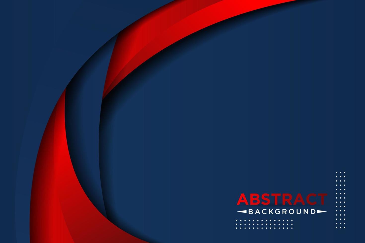 Red and blue contrast corporate wavy background vector