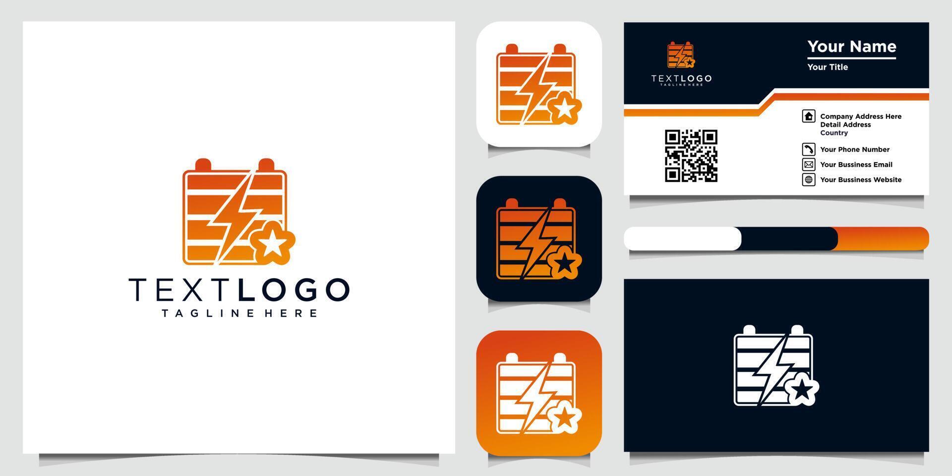 Electric logo design. It is suitable for companies in the fields 