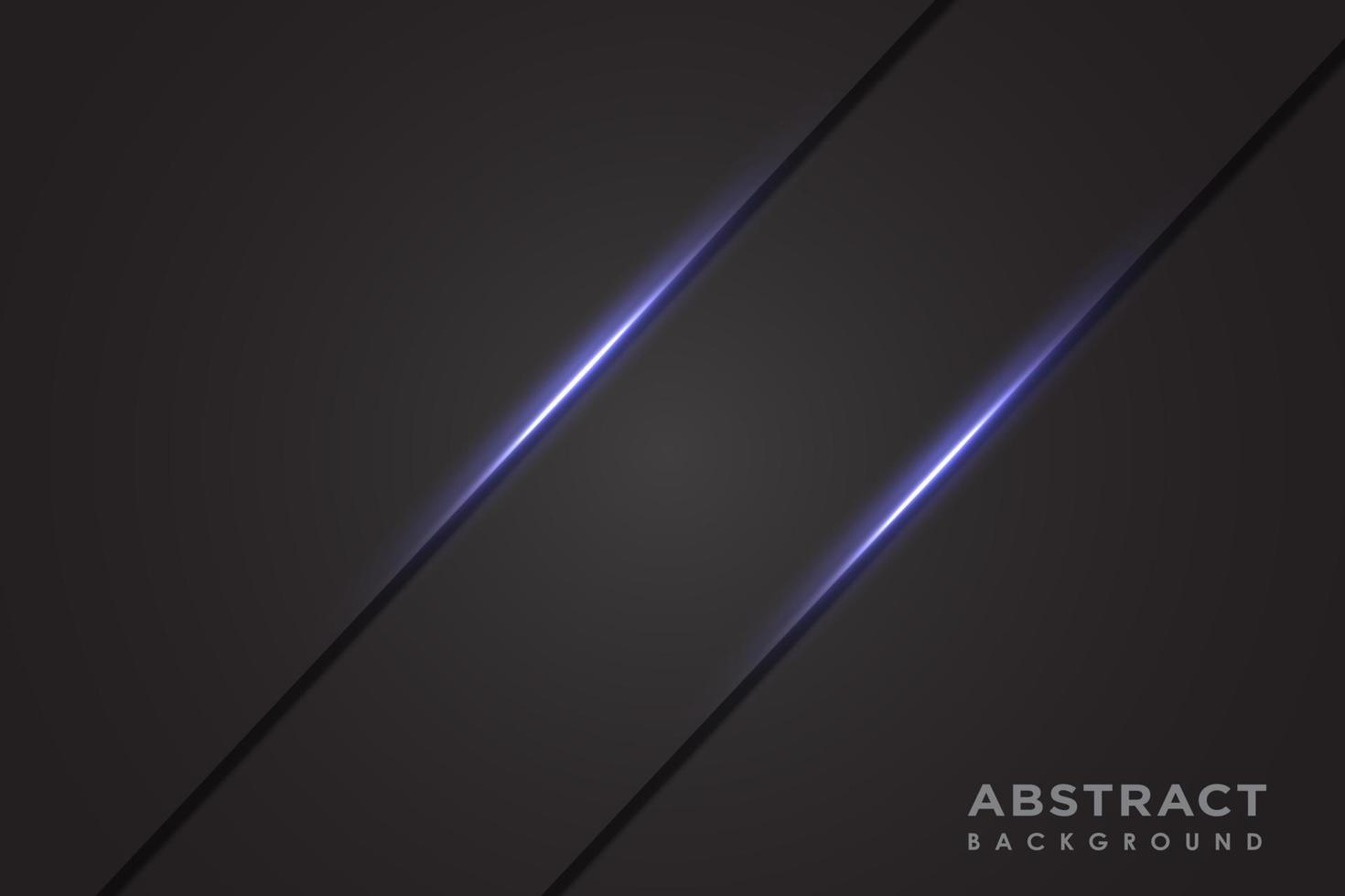 abstract blue lights slash on dark grey metallic background vector
