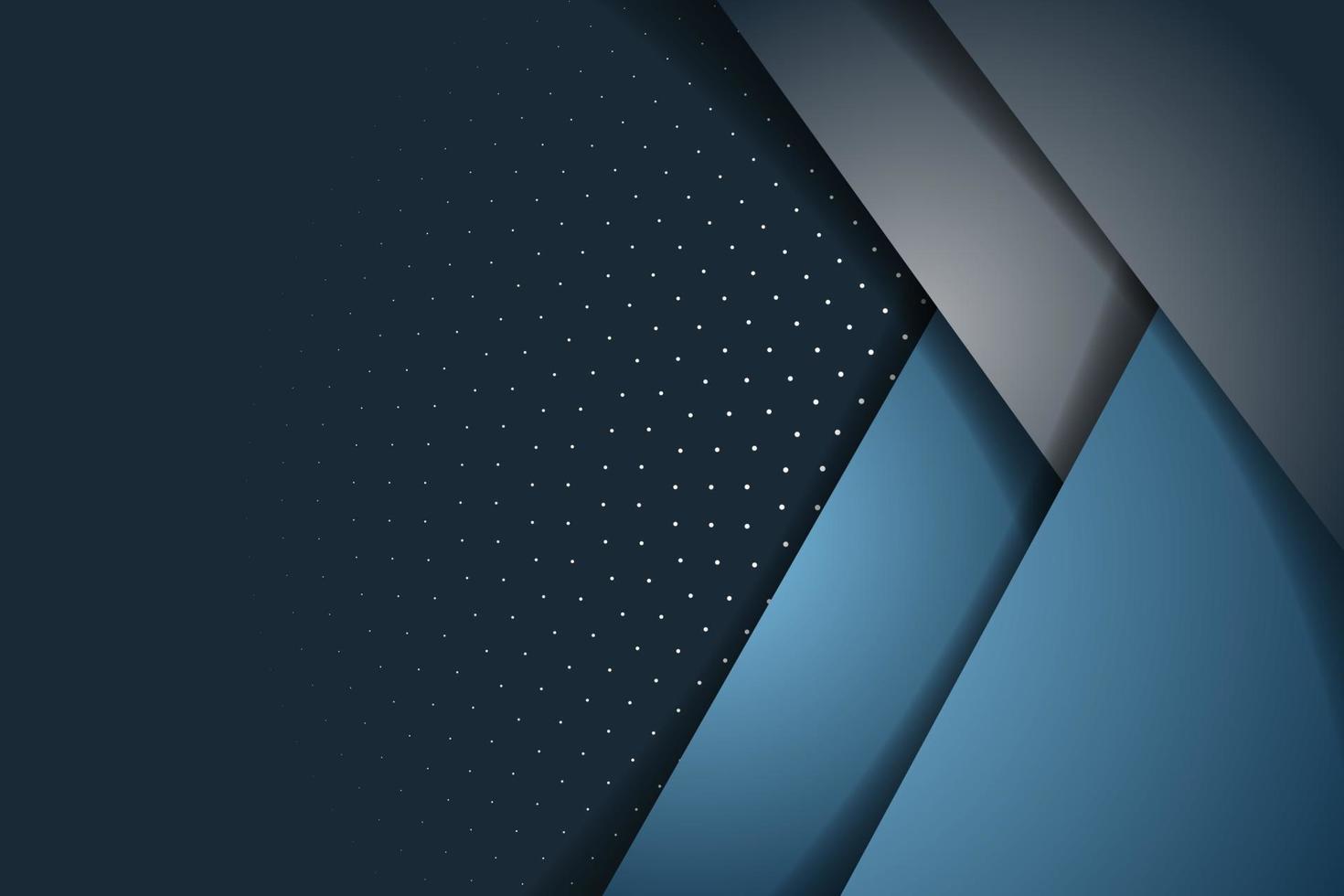 Abstract blue navy triangle overlap with text background vector