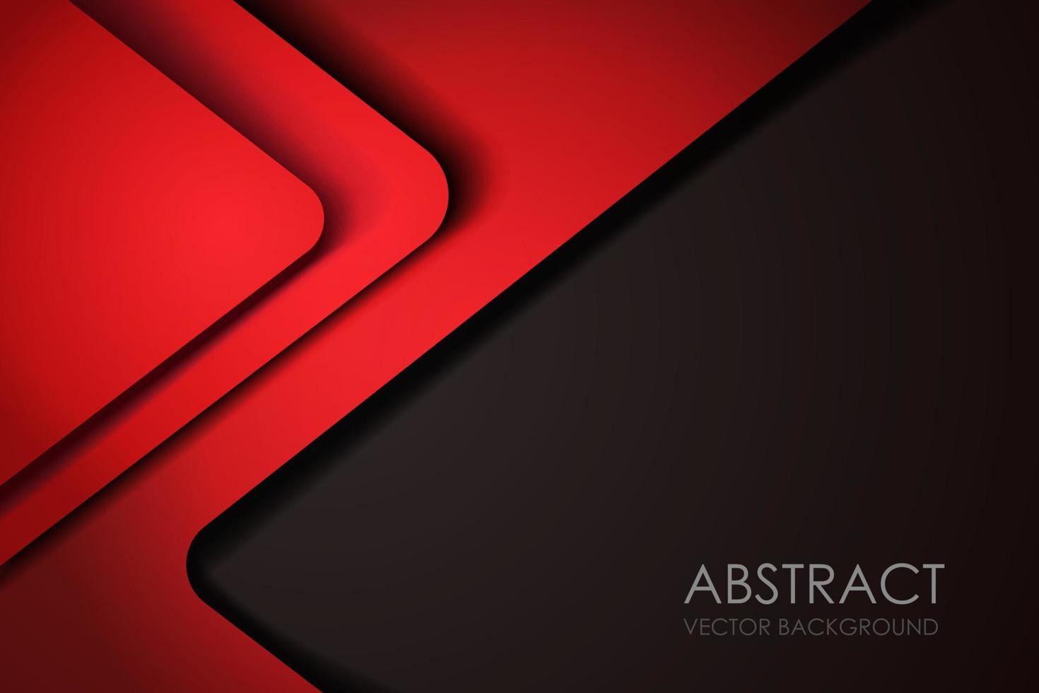 Red background overlap dimension grey vector illustration message board for text and message design modern website