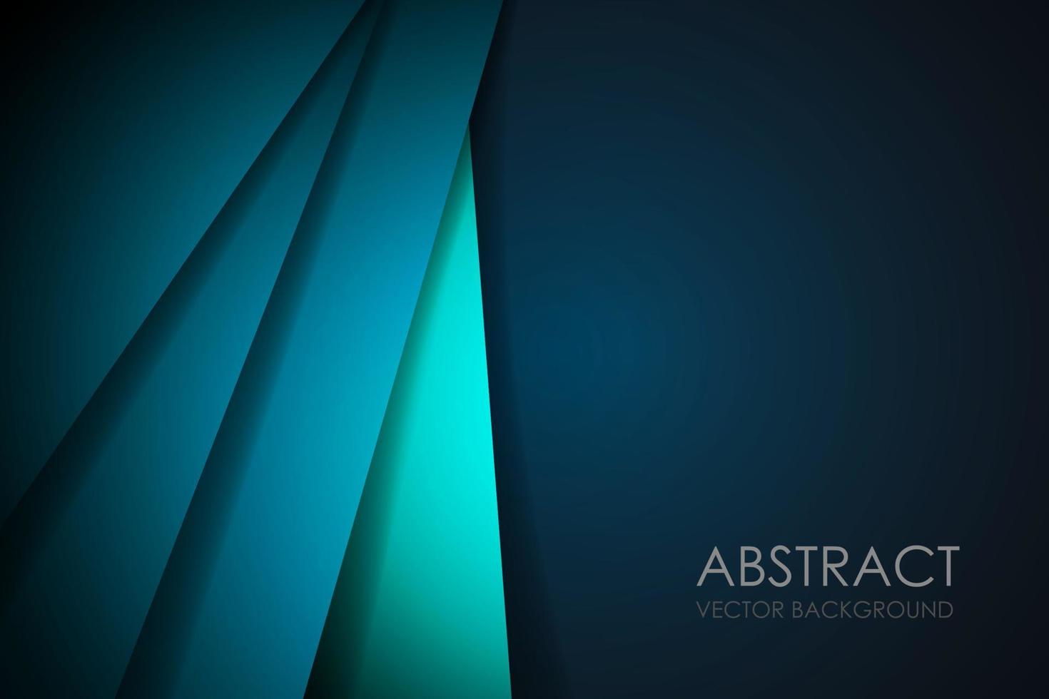 Abstract green blue and white overlap background vector