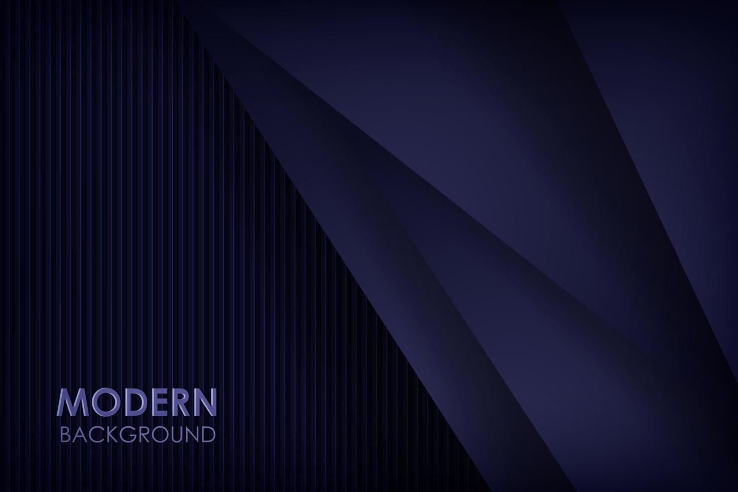 Abstract 3d dark background with black paper layers. Vector geometric